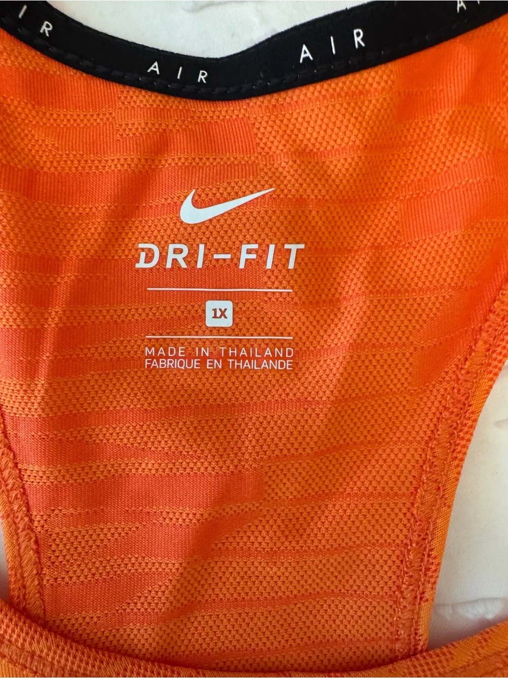 Nike Women’s Orange Racerback Dri-FIT Tank